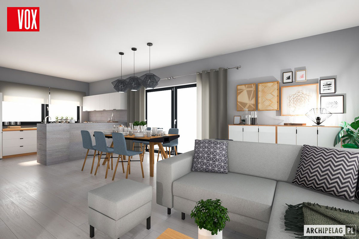 1-Story European House Plan with 3 Bedrooms and 1.5 Baths 