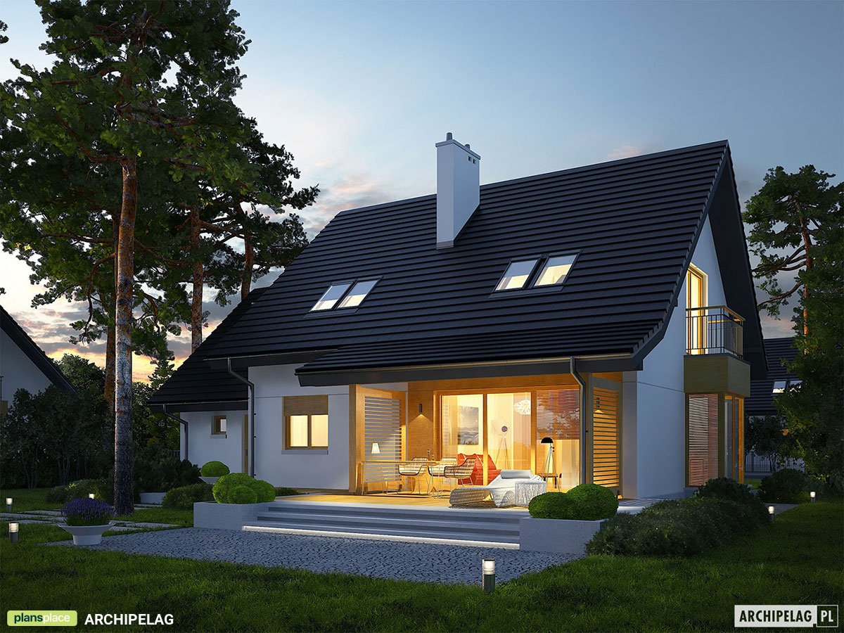 Two Story House Plan with Optional Bonus Room and Home Office