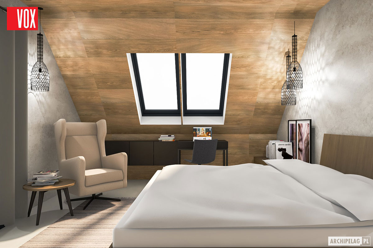 Single Floor Plan with Fireplace in Center of House and Garage