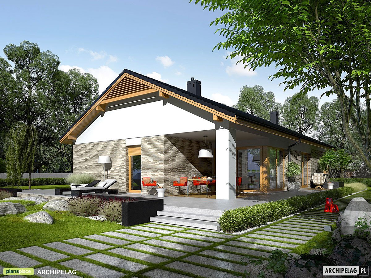 House Plan with Detached Garage and Fireplace in Master Bedroom