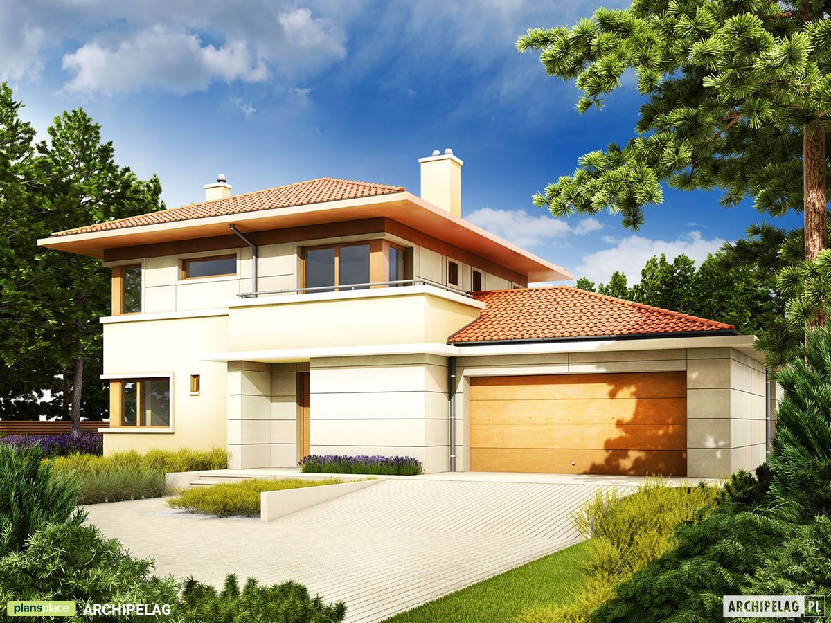 2-Story European Floor Plan with Covered Rear Porch