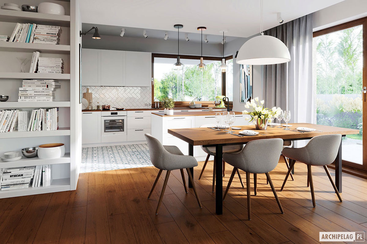 Single Story House Plan with Open Floor Plan and 2-Car Garage