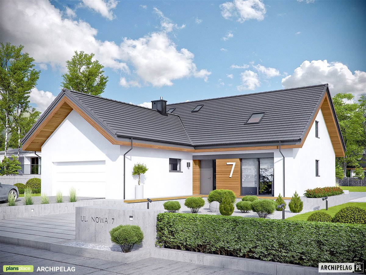 1800 Sq Ft House Plan with 2-Sided Indoor-Outdoor Fireplace