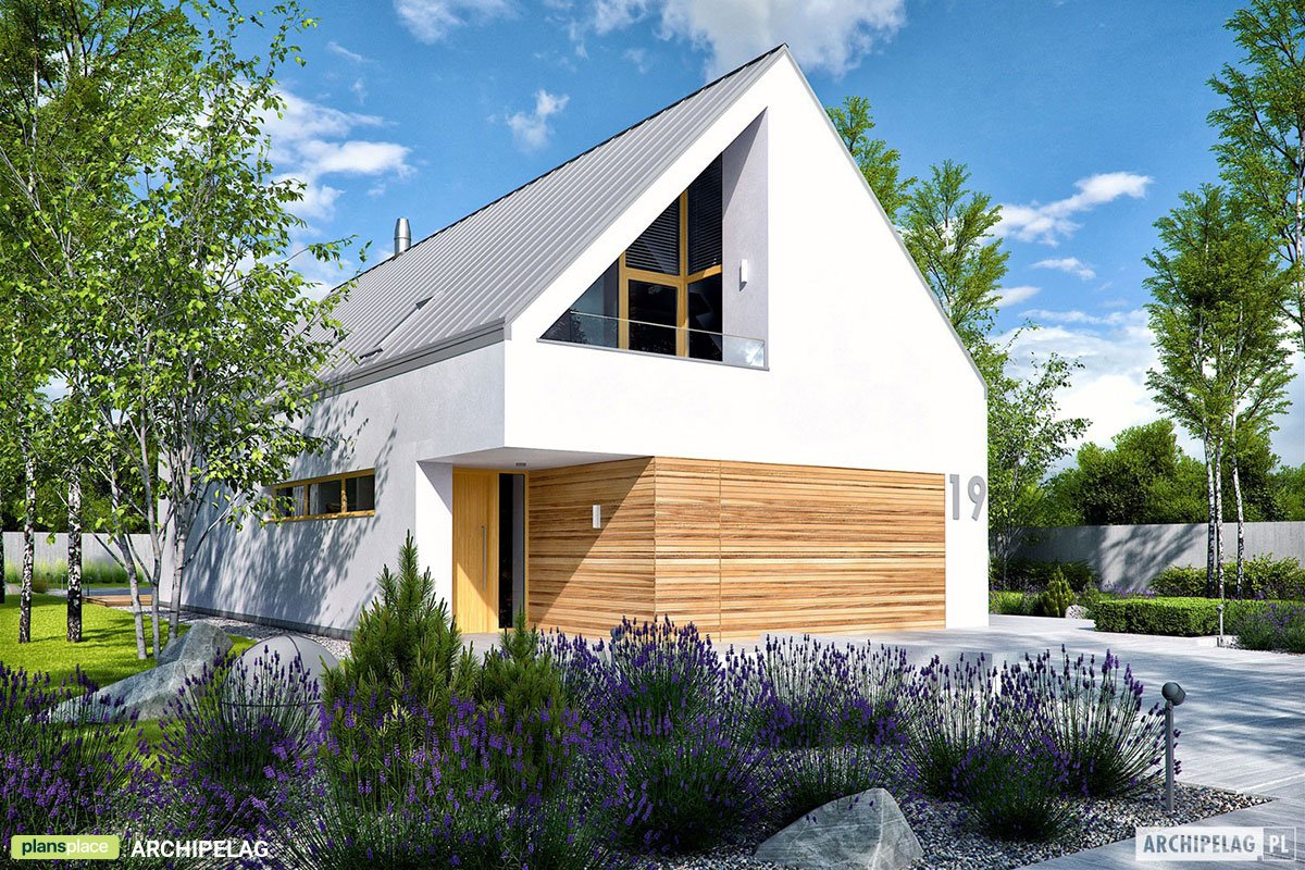 2000 Sq Ft Barn Style House Plan with Large Windows and Garage