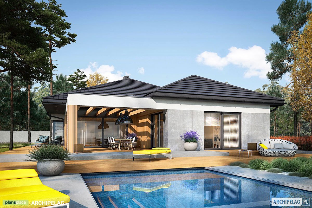 One Level European Home with Open Floor Plan and 4 Beds