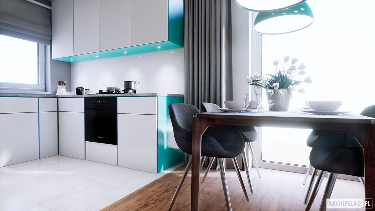 3-Bedroom, 900 Sq Ft European House Plan with 1-Car Garage