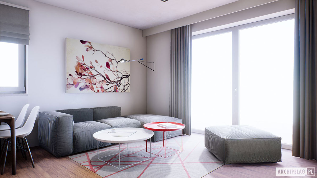 3-Bed, 900 Sq Ft European Gable Roof House Plan with Fireplace