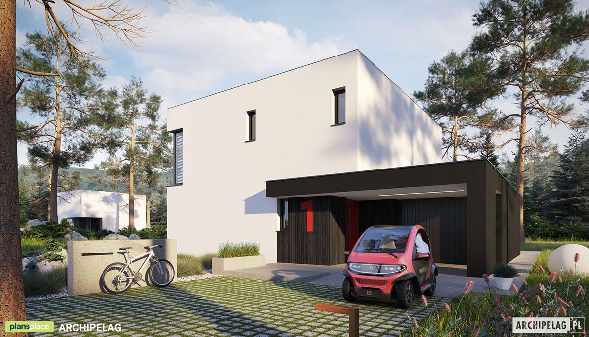 Proiect de casa cu etaj 157 m²: 3 Dormitoare, 3 Bai, Bucatarie deschisa, Garaj