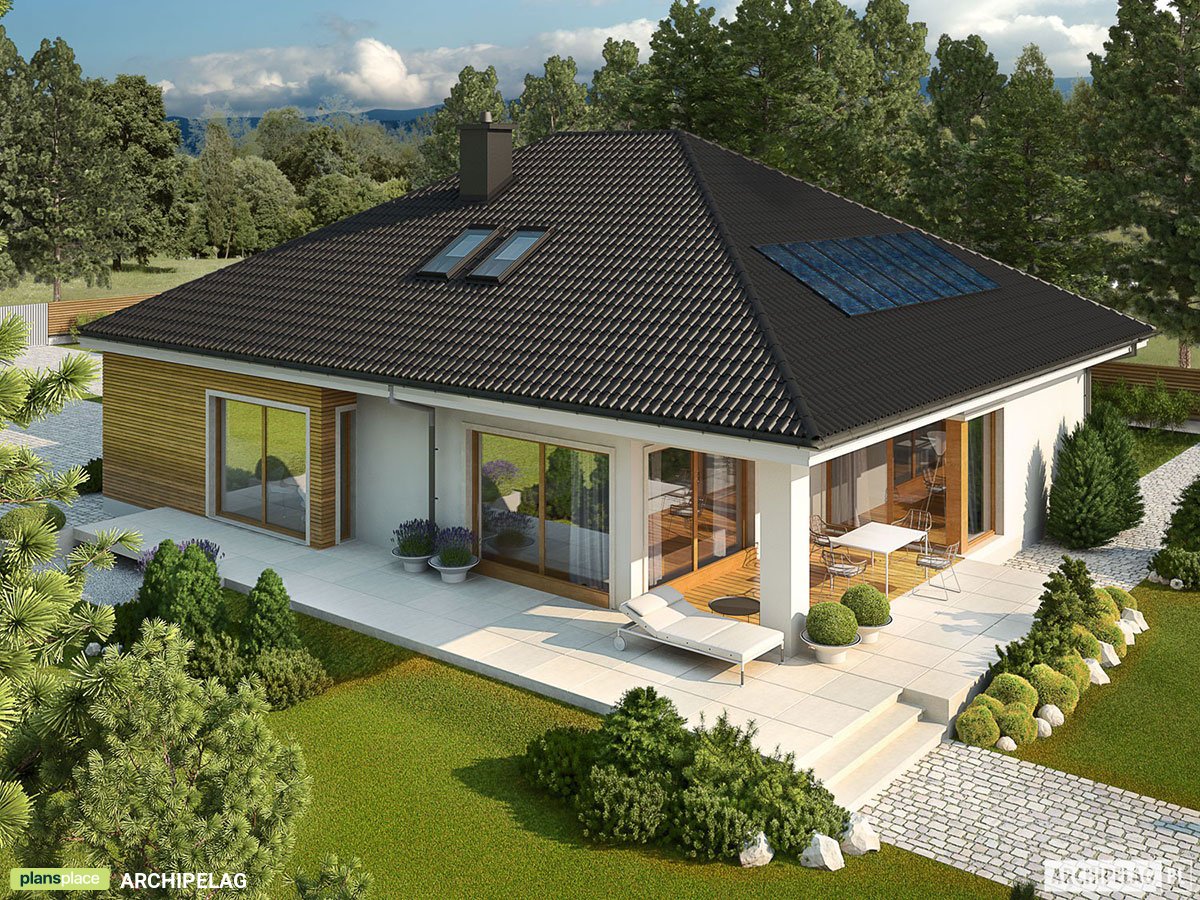 1500 Sq Ft 1-Story House Plan with Optional Bonus Room Upstairs