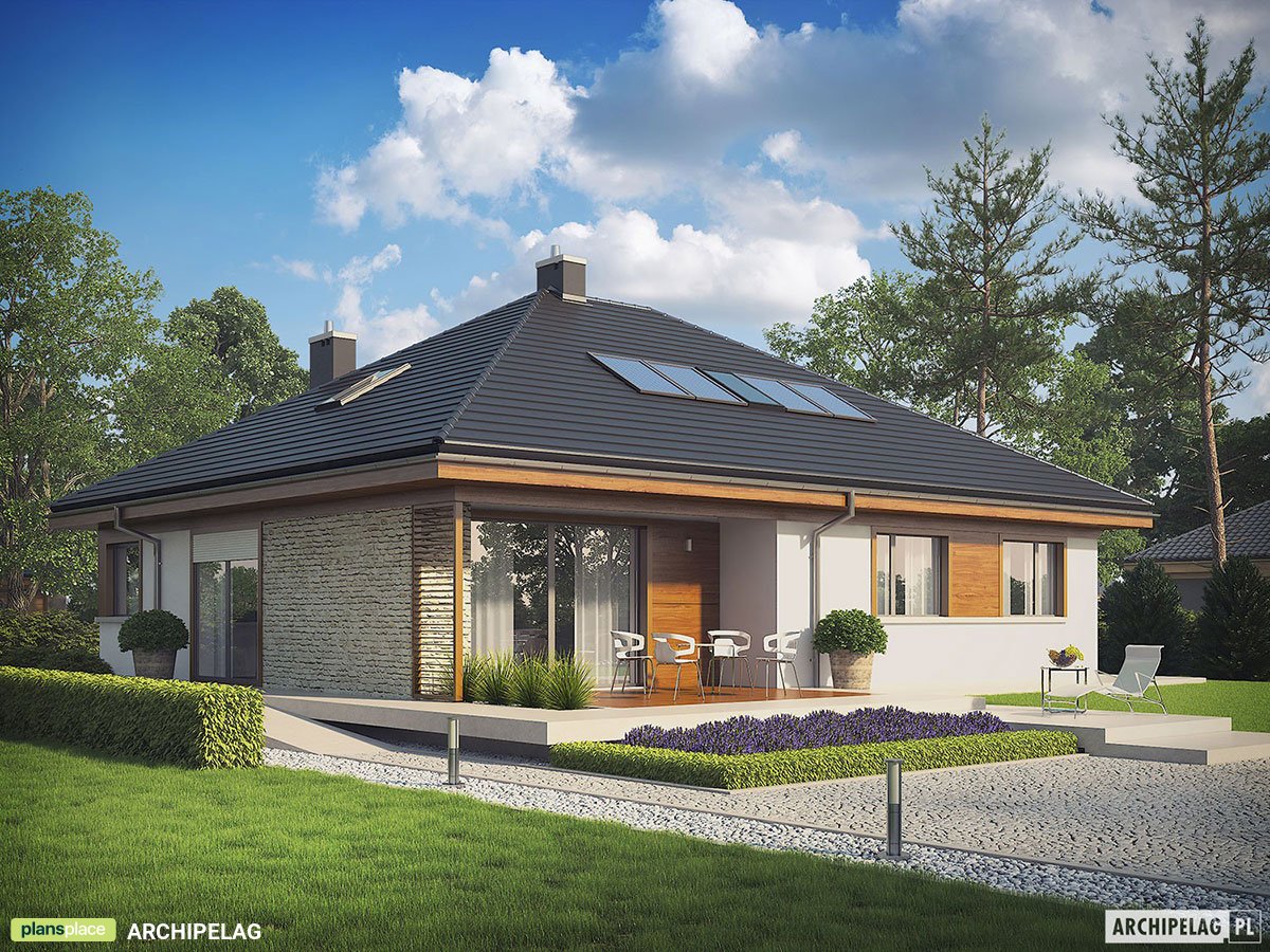 1300 Sq Ft House Plan with Optional Bonus Room and 3 Bedrooms