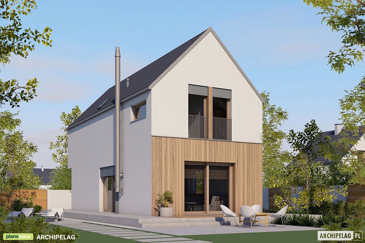 1000 Sq Ft Narrow Lot House with 3 Beds and Open Floor Plan