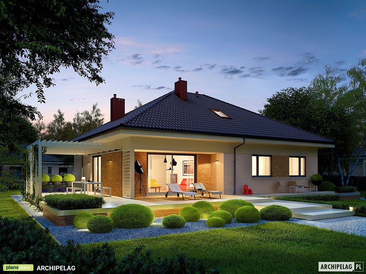 One Story House Plan with Optional Bonus Room and 3 Bedrooms