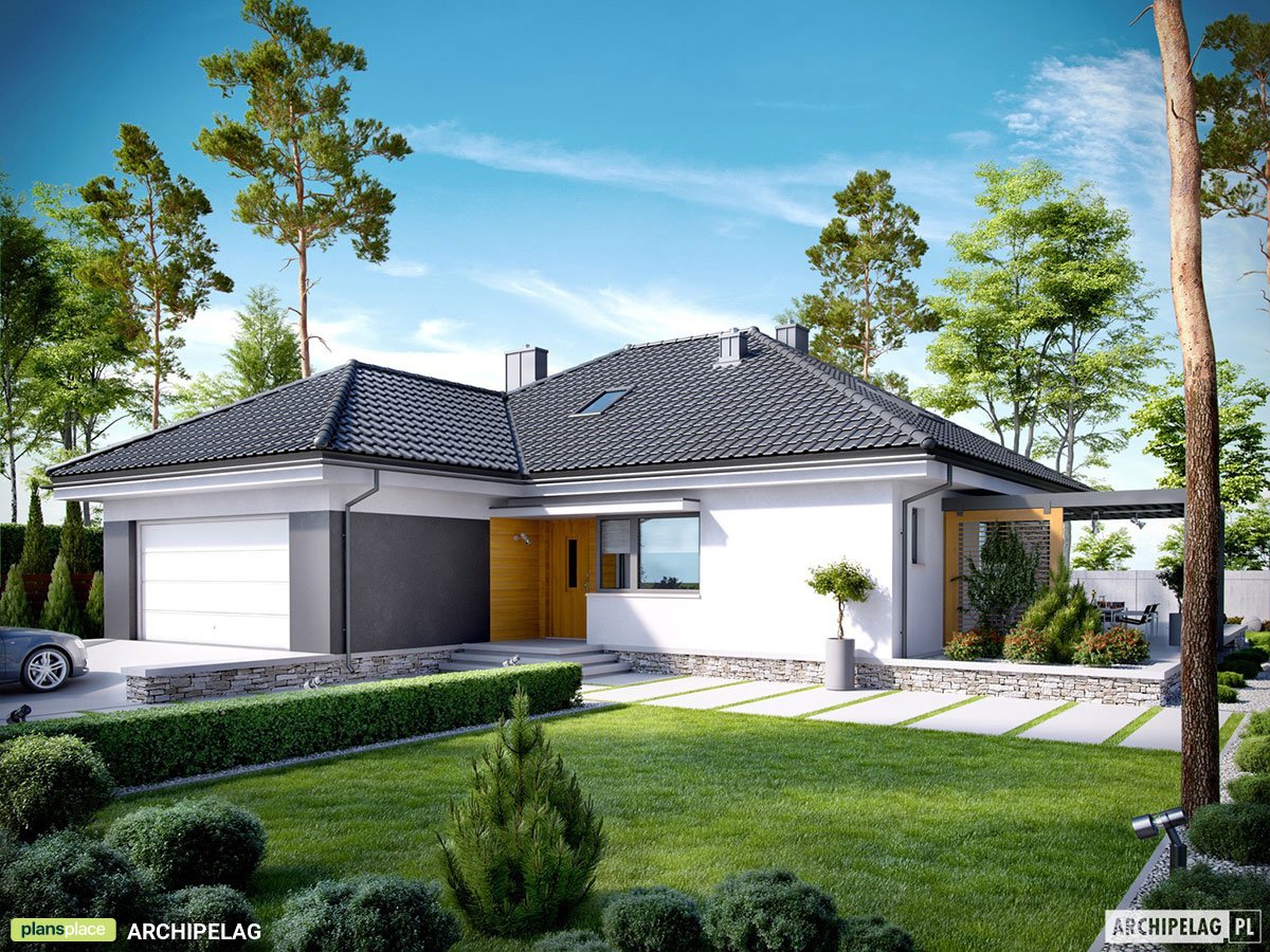 2-Storey House Plan with Bonus Room, 4 Beds and 2-Car Garage