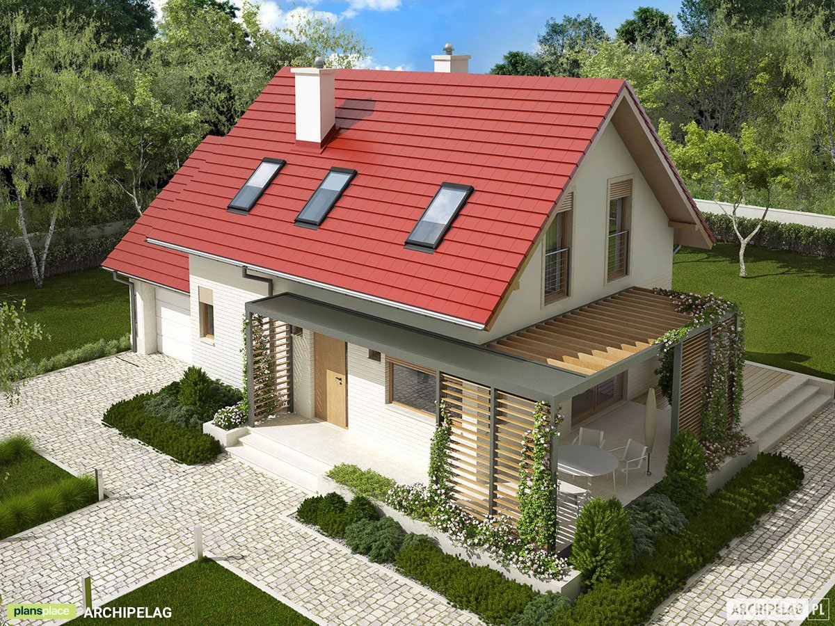 3-Bedroom, 965 Sq Ft Home Plan with Bonus Room above Garage