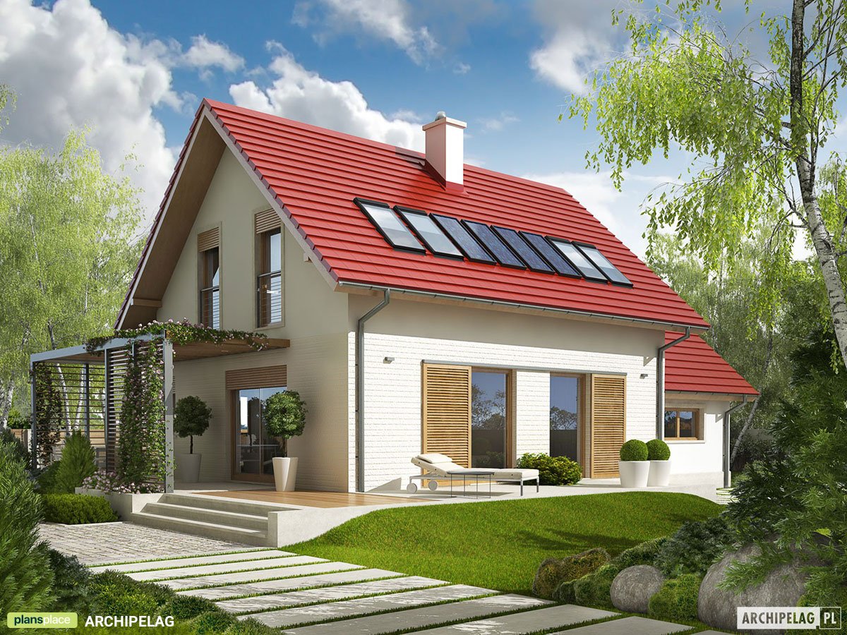 3-Bedroom, 965 Sq Ft Home Plan with Bonus Room above Garage