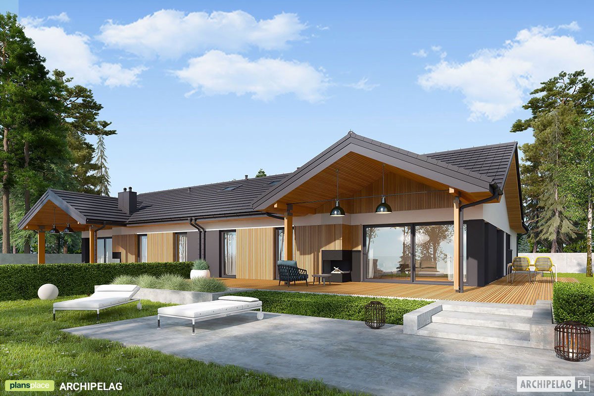 Traditional One Story Duplex House Plan with 2-Car Garage