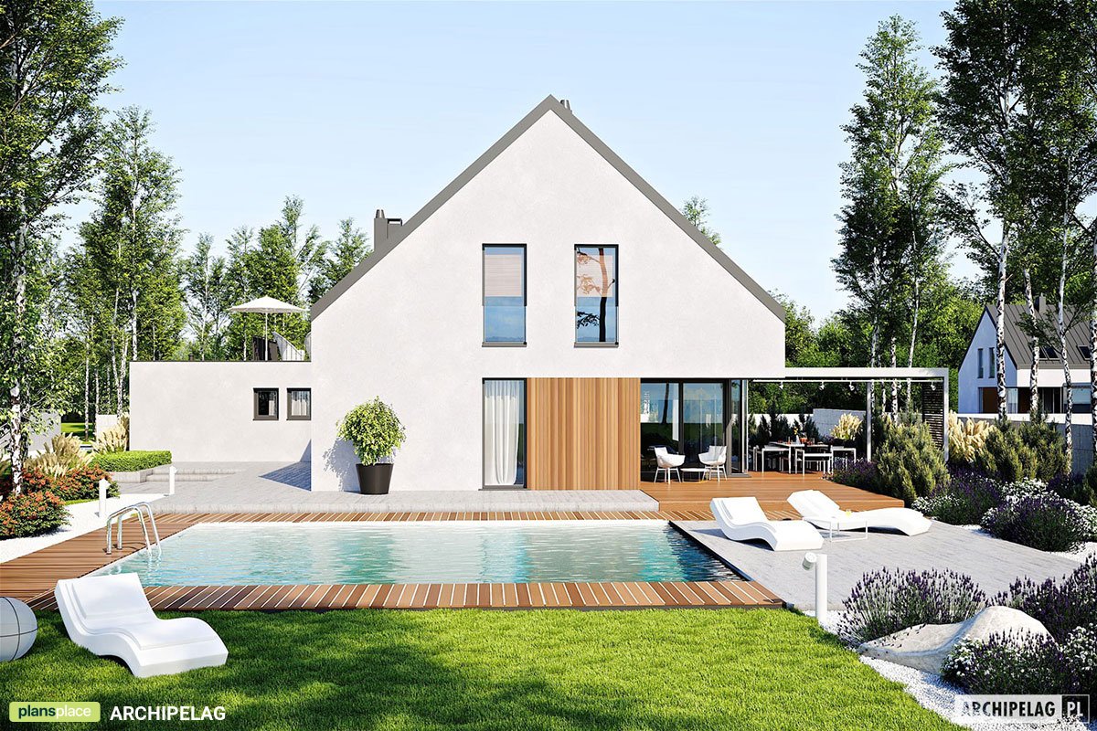 2600 Sq Ft 2-Story House Plan with Rooftop Deck above Garage