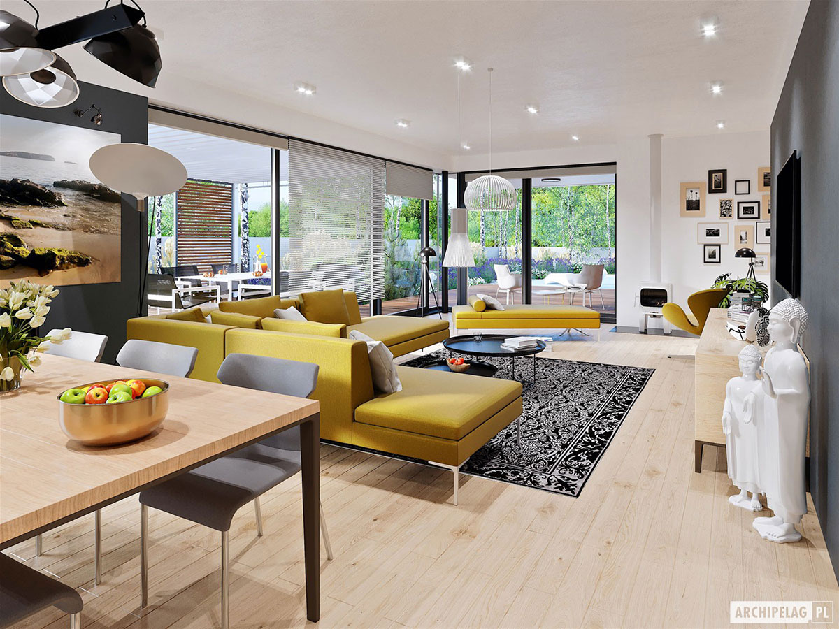 2600 Sq Ft 2-Story House Plan with Rooftop Deck above Garage