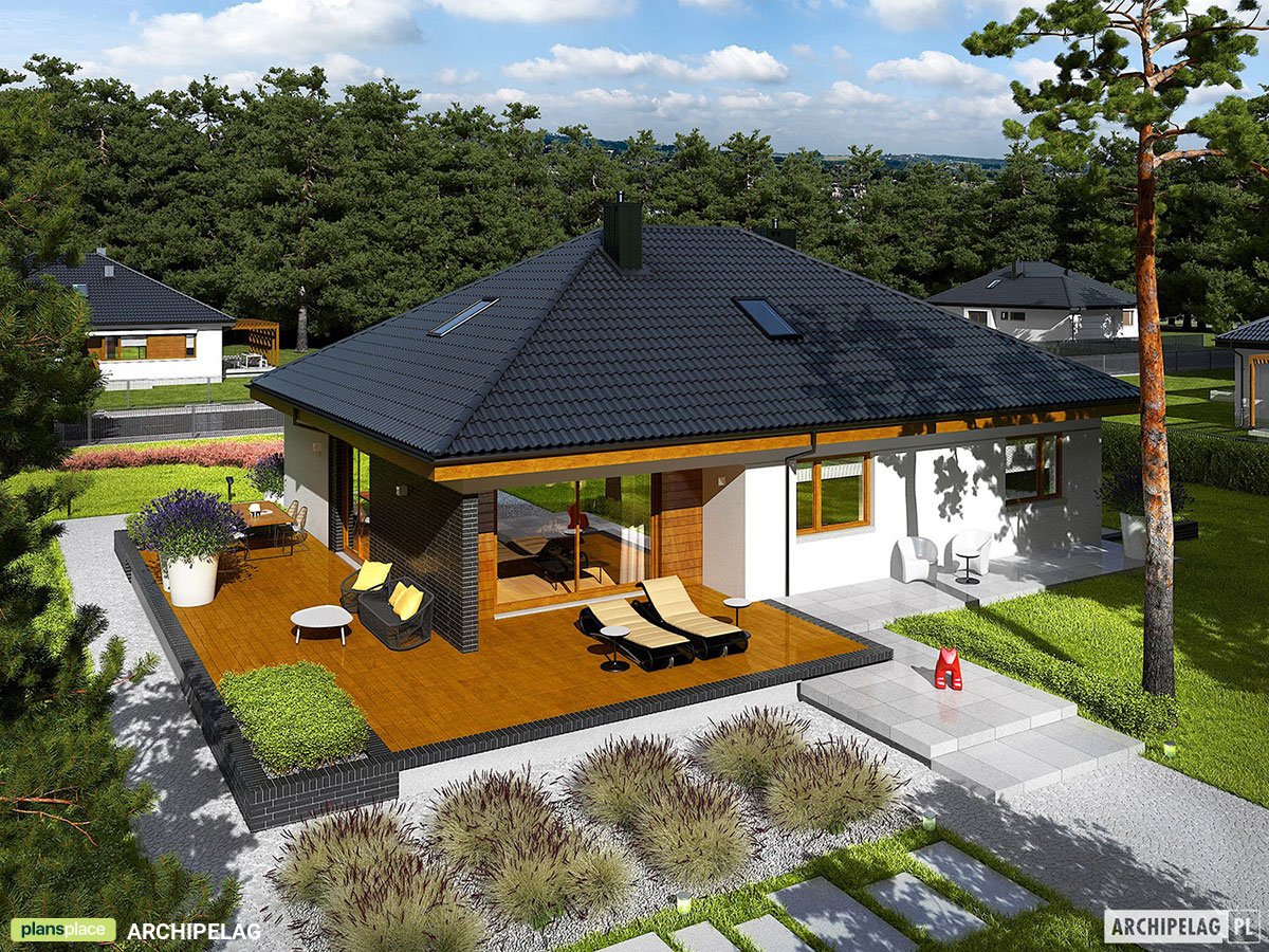 2-Bedroom, 1150 Sq Ft House Plan with Open Floor Plan