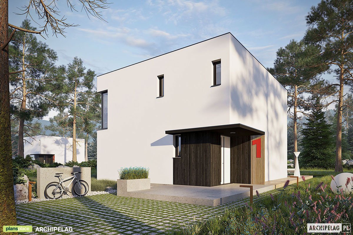Proiect de casa cu etaj 133 m²: 3 Dormitoare, 3 Bai, Bucatarie deschisa, fara Garaj
