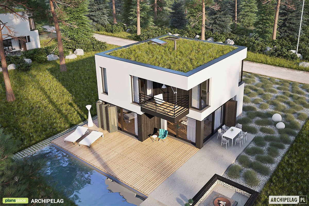 Proiect de casa cu etaj 133 m²: 3 Dormitoare, 3 Bai, Bucatarie deschisa, fara Garaj