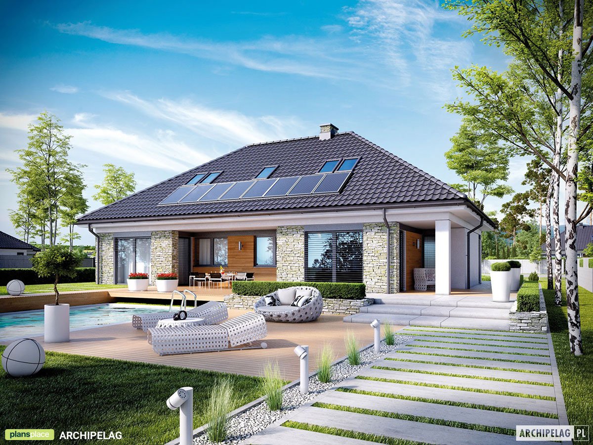 5-Bedroom, 2000 Sq Ft House Plan with Pool and Bonus Room