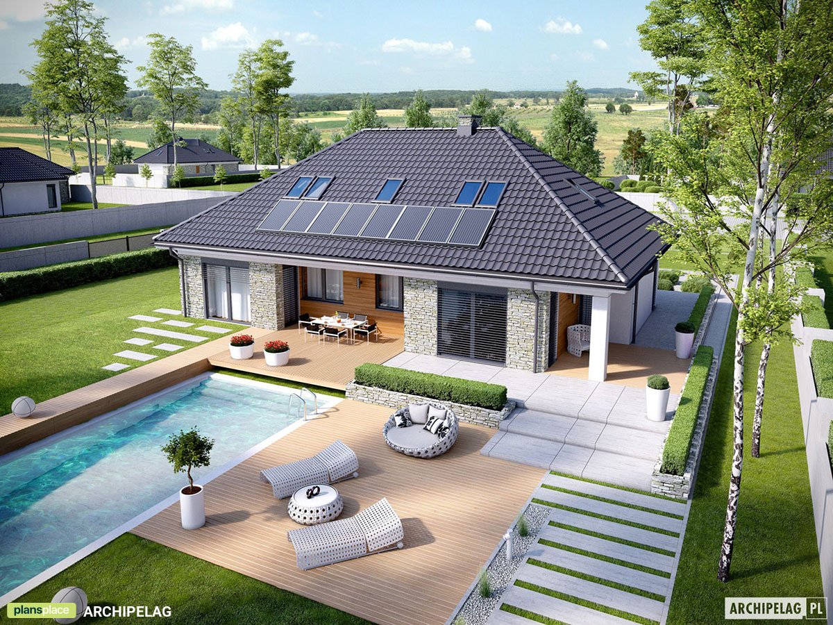 5-Bedroom, 2000 Sq Ft House Plan with Pool and Bonus Room