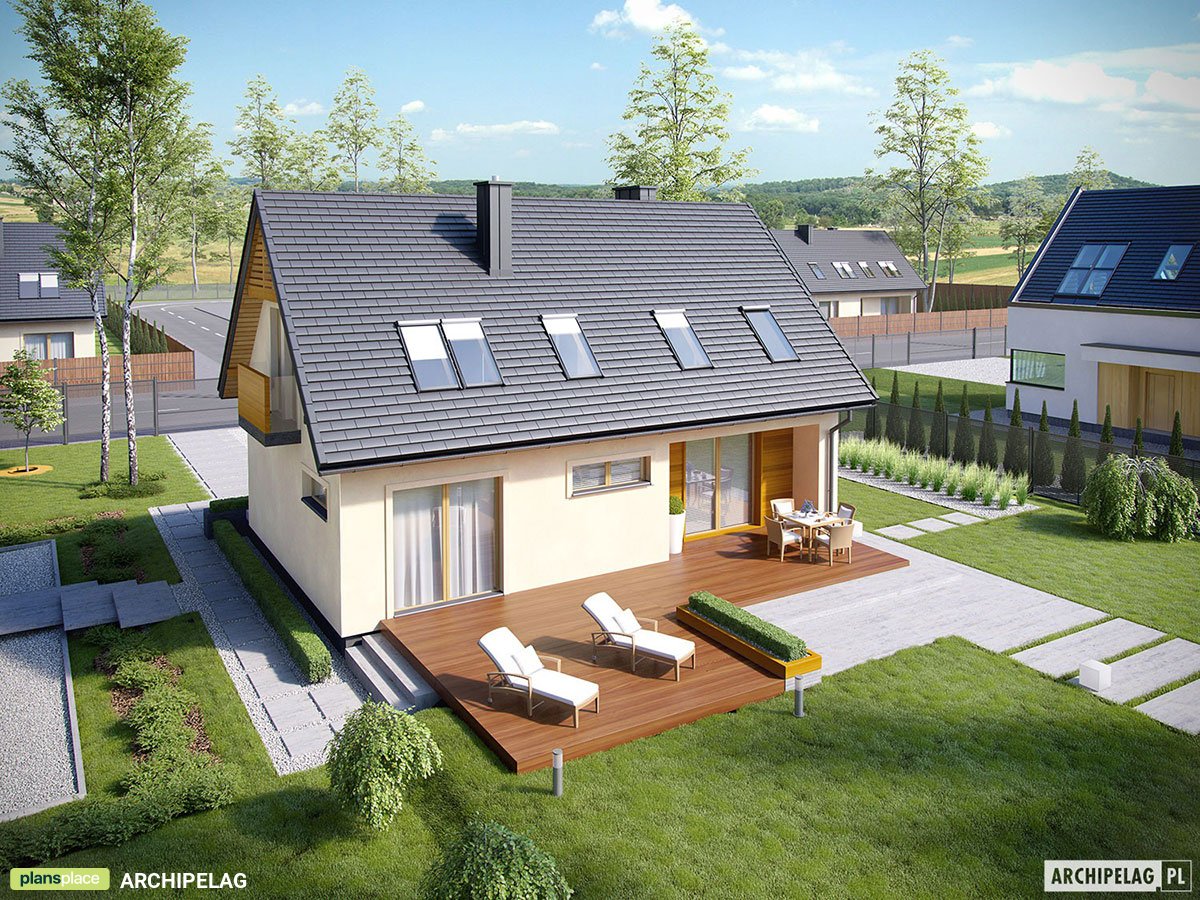 Small Barn Style Floor Plan with Clustered Bedrooms Upstairs