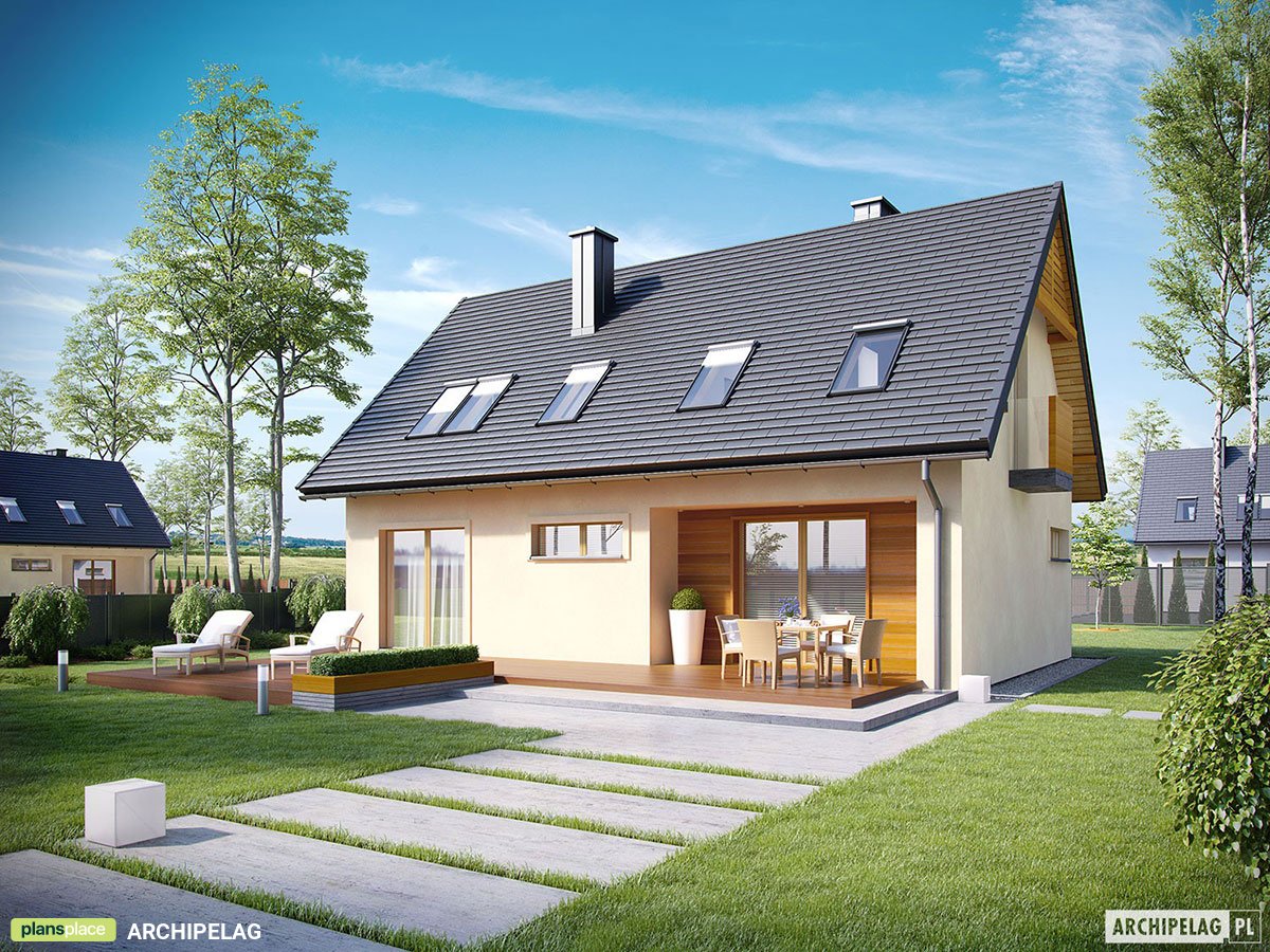 Small Barn Style Floor Plan with Clustered Bedrooms Upstairs