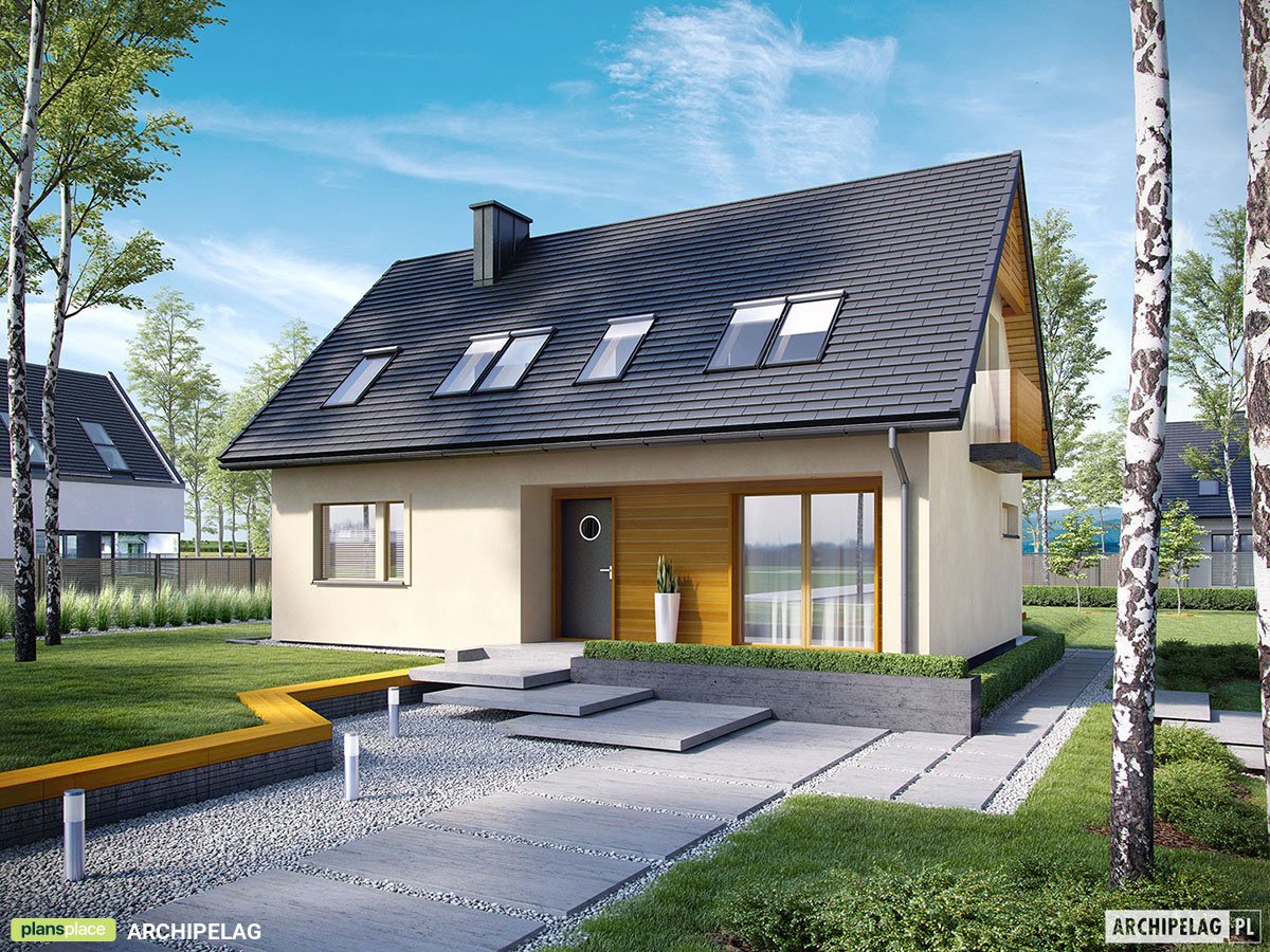 Small Barn Style Floor Plan with Clustered Bedrooms Upstairs