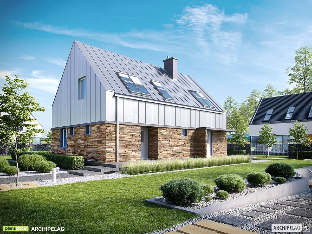 Barn Floor Plan with Gable Roof and 3 Bedrooms Upstairs