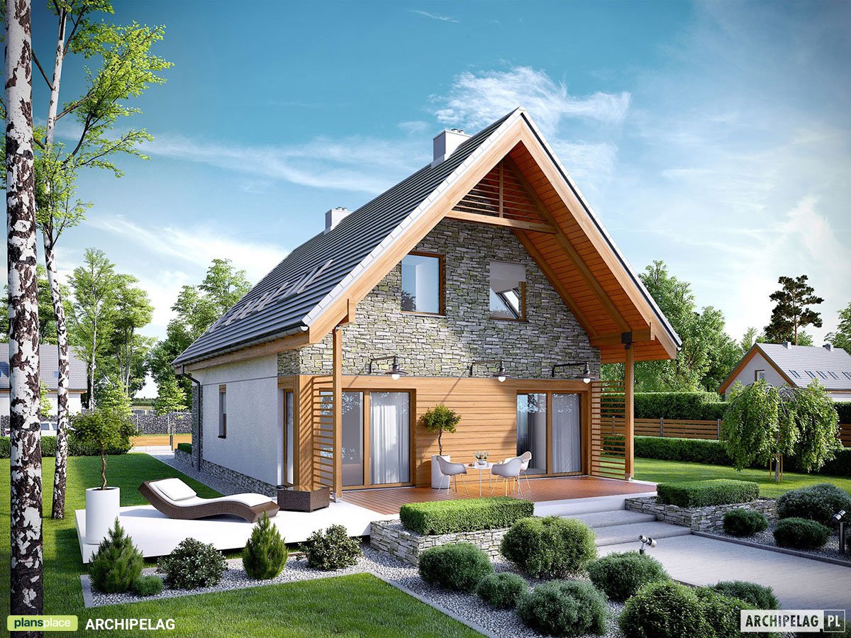 1200 Sq Ft House Plan with 3 Bedrooms Upstairs and Pantry