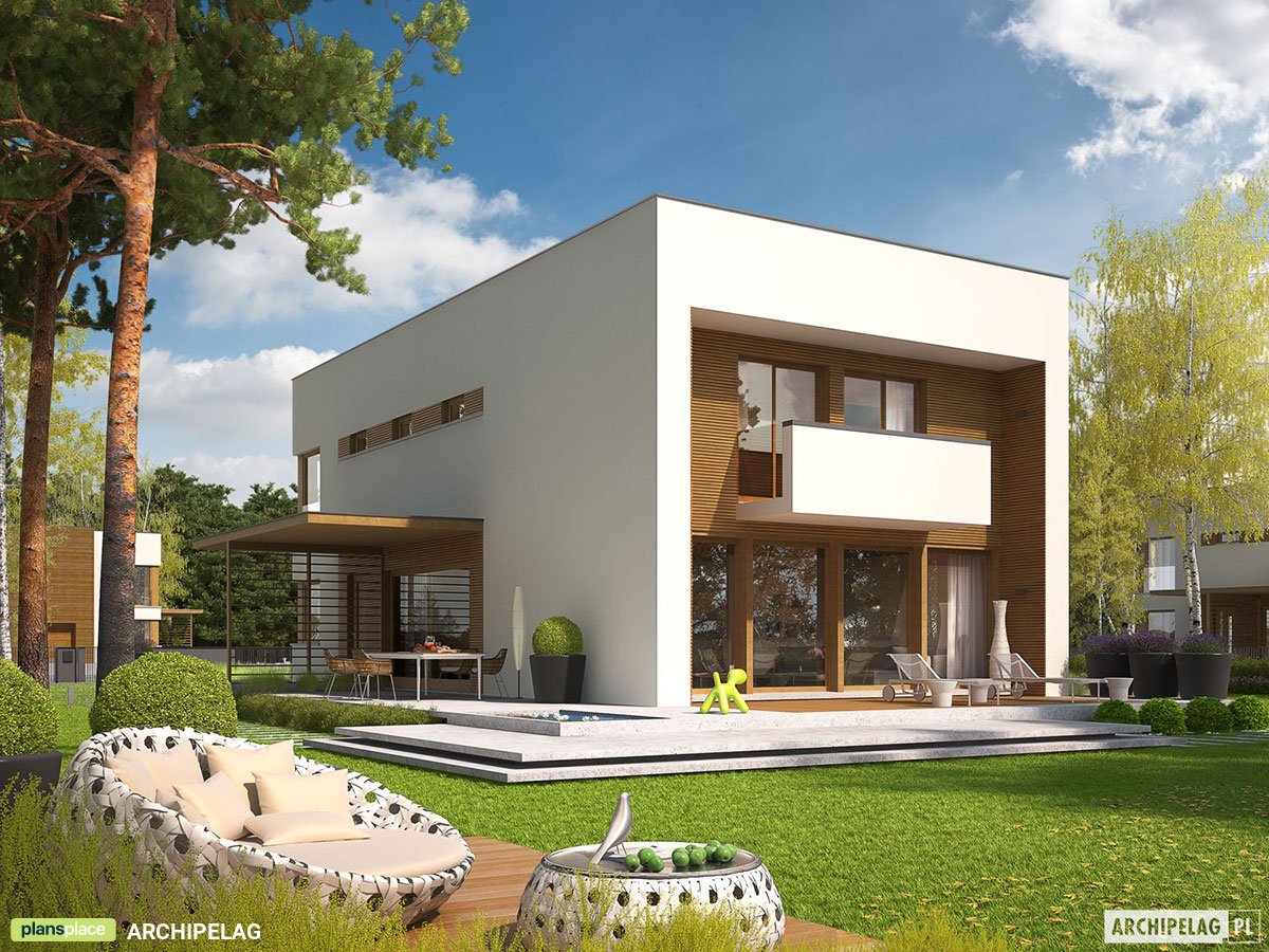 Proiect de casa cu etaj 209 m²: 3 Dormitoare, Birou, 3 Bai, Garaj