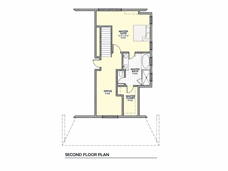 Etaj 1 12 – Proiect de casa cu 2 etaje 121 m², 4 Dormitoare — 94231R