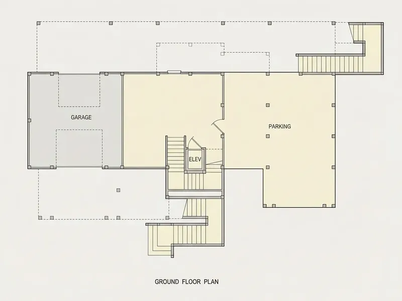 Subsol 8 – Proiect de casa cu 2 etaje 341 m², 5 Dormitoare — 96890R