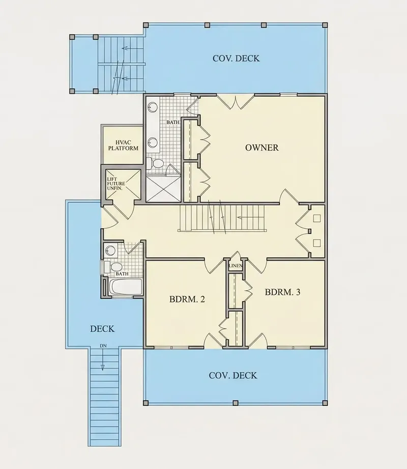 Parter 10 – Proiect de casa cu 2 etaje 483 m², 3 Dormitoare — 15834R