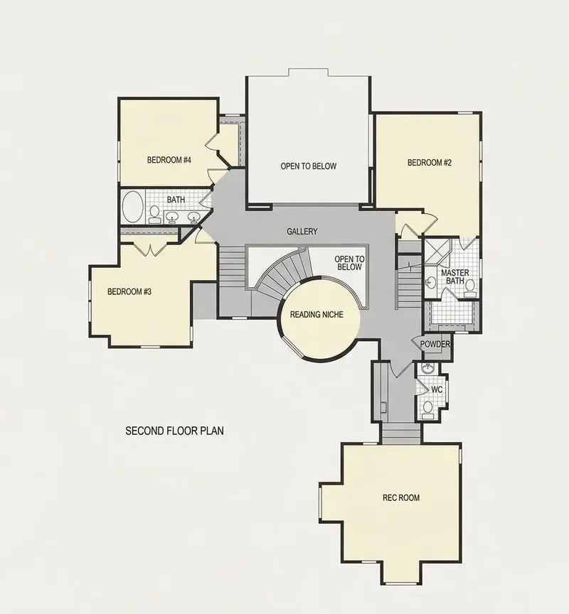 Etaj 1 23 – Proiect de casa cu etaj 399 m², 4 Dormitoare — 88919R