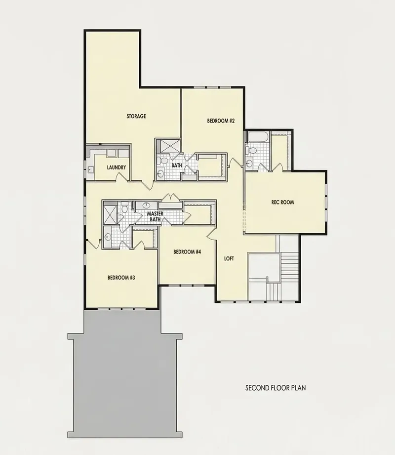 Etaj 1 23 – Proiect de casa cu etaj 479 m², 5 Dormitoare — 63139R