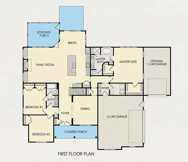 Parter 22 – Proiect de casa parter cu mansardă 281 m², 4 Dormitoare — 59002R