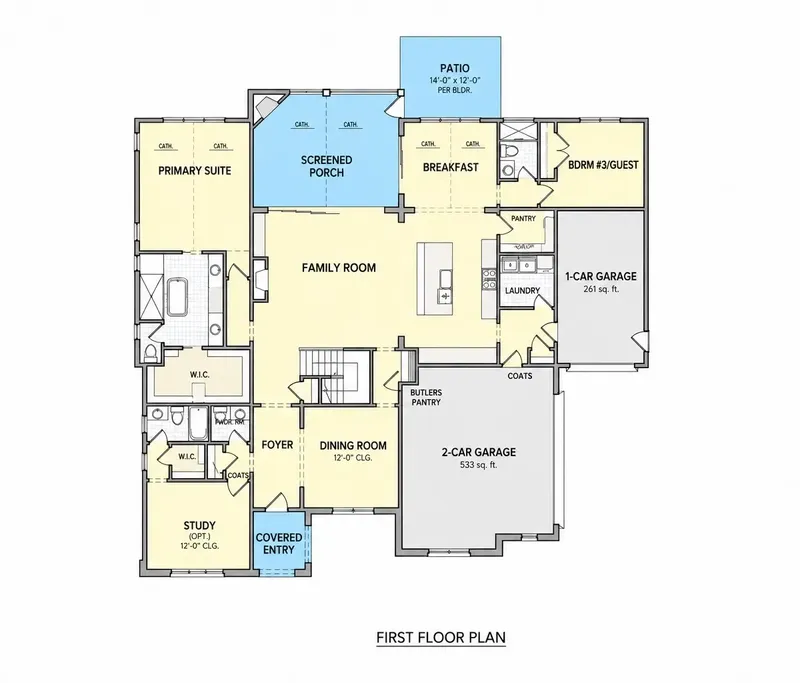 Parter 13 – Proiect de casa cu etaj 343 m², 4 Dormitoare — 63741R