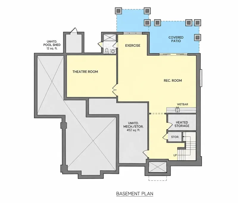 Subsol 9 – Proiect de casa cu etaj 624 m², 5 Dormitoare — 82614R