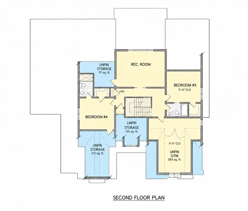 Etaj 1 21 – Proiect de casa cu etaj 360 m², 5 Dormitoare — 82075R