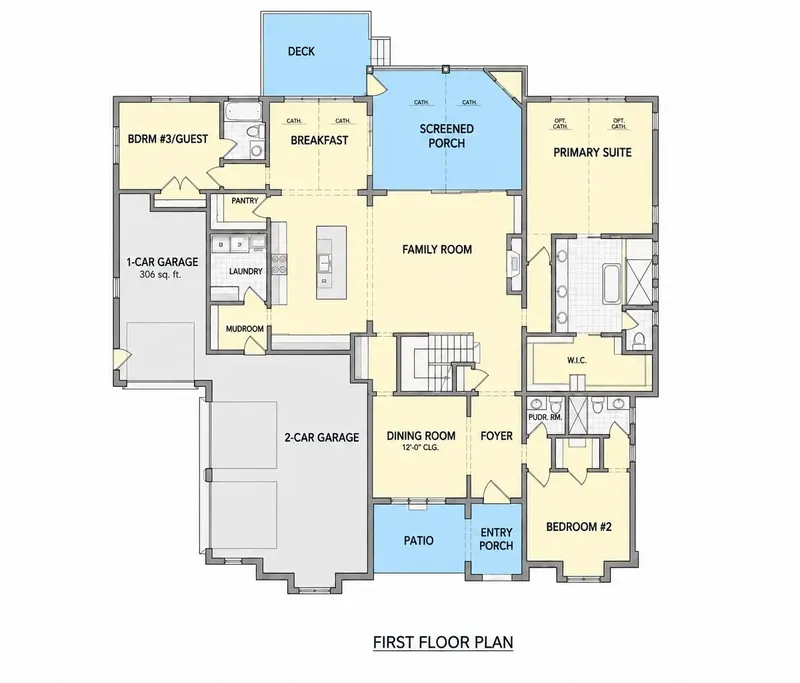 Parter 20 – Proiect de casa cu etaj 360 m², 5 Dormitoare — 82075R